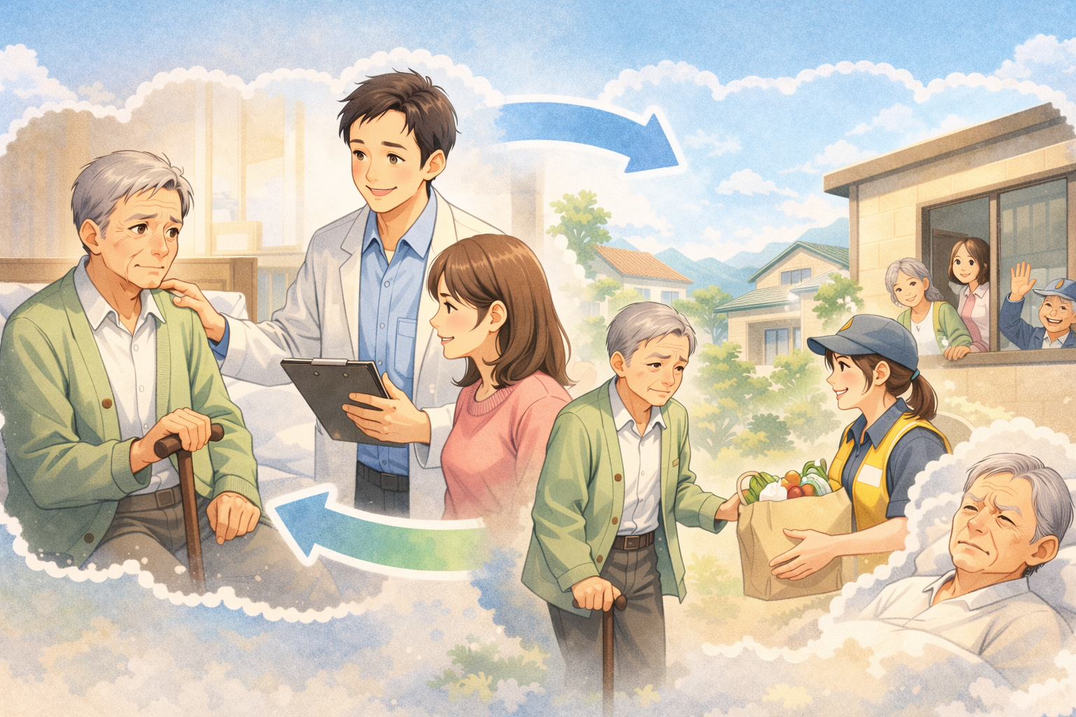 退院後が不安…そんなときに役立つ「退院支援」とは？｜家族や地域ができるサポート - NPO法人 志免地域支え合い互助基金